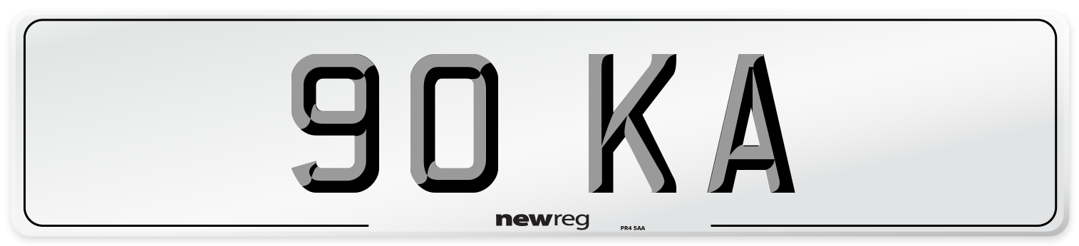 90 KA Number Plate from New Reg
